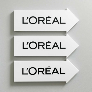 Широкоформатная УФ‑печать табличек L’Oréal